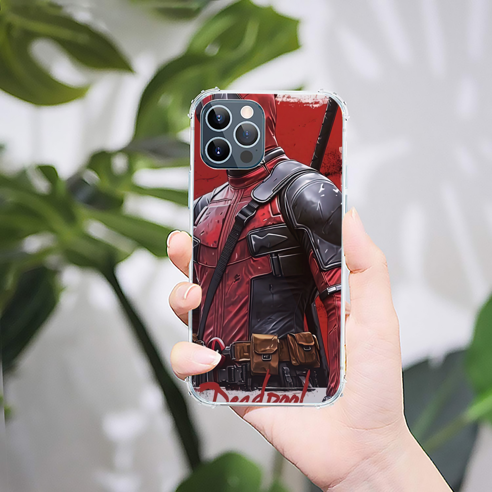 （画像用） Deadpool デッドプール 【iPhone 12シリーズ対応】透明スマホケース（クリアソフトケース）